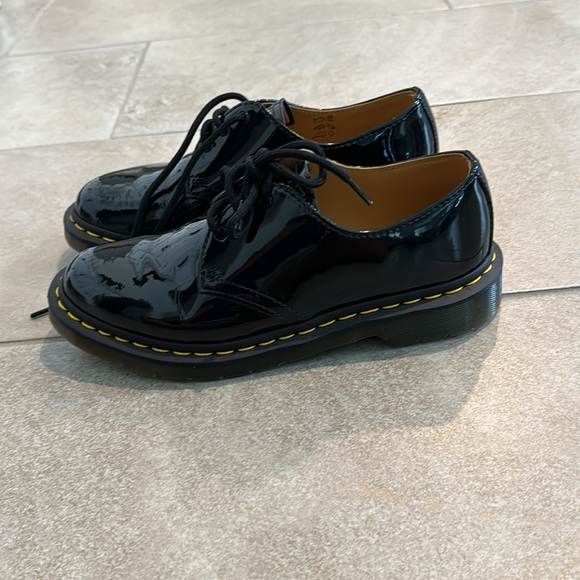 Dr Martens Black Patent Leather Oxfords 10084 - Picture 7 of 8